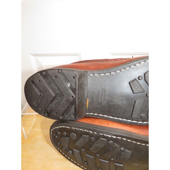Vtg Gokey Hunting Snake Gro-Cord Boots Mens 10.5 E Brown Bison Classic Engineer main image 11